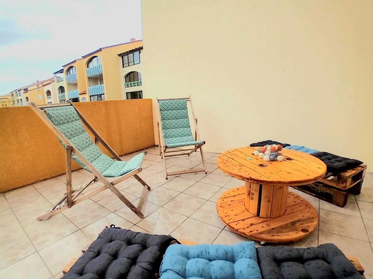 T3 Grande Terrasse Bord De Mer Le Barcares Exterior photo
